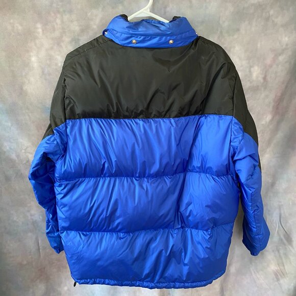 KAZHUMI SPORTS Men's blue black duck down jacket. - Picture 2 of 8